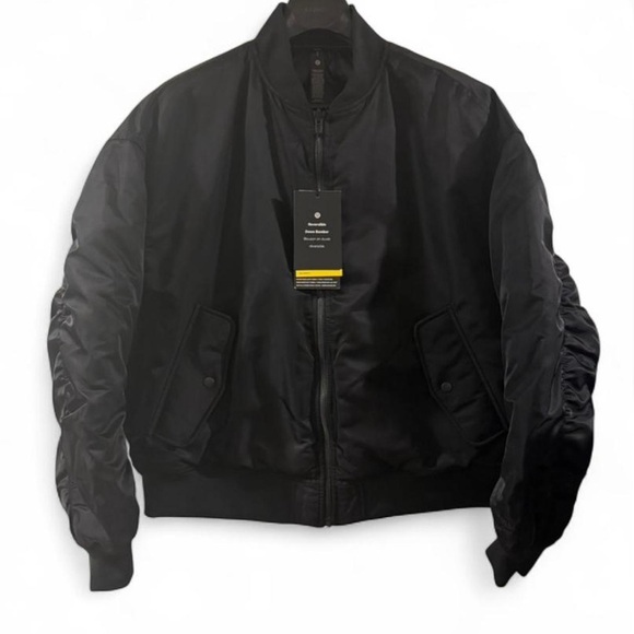 NWT Men's Lululemon Black Quilted Reversible Down Puffer Jacket Size Large - Picture 4 of 8